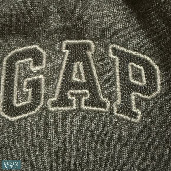 GAP Factory Charcoal Gray Logo Joggers Fleece Lounge Pants Men’s NEW~NWT!! - Picture 9 of 13